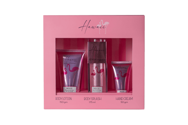 MOOD Hawaii Set 1 (BODY LOTION 150 GM+BODY SPLASH 175 ML+Hand Cream 50 Gm)