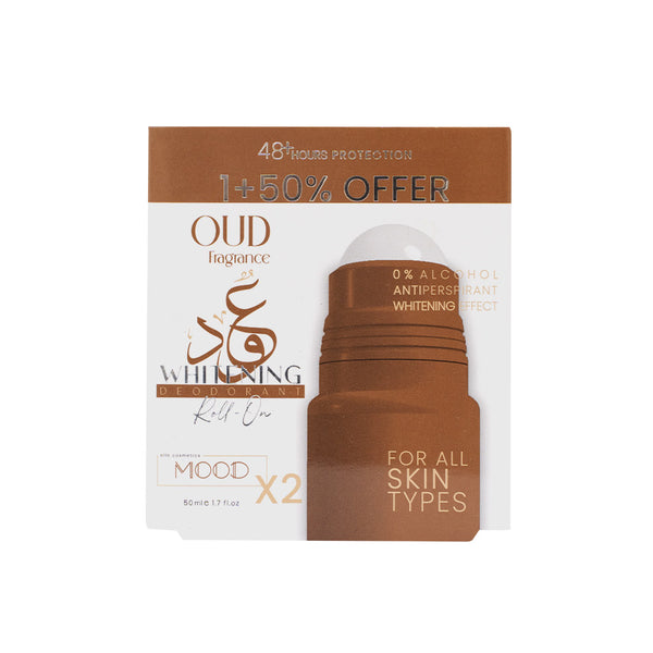 MOOD Oud Whitening Deodorant Roll On Offer 1+50% 50 ML